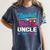 Baseball Or Bows Uncle Loves You Gender Reveal Women's Comfort Colors T-Shirt Moss Baseball Or Bows Uncle Loves You Gender Reveal Women's Comfort Colors T-Shirt Moss