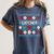 Baseball Catcher Ugly Christmas Sweater Pattern Sports Xmas Women's Comfort Colors T-Shirt Moss