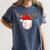 Baseball Christmas Reindeer Santa Hat Sports Player Xmas Women's Comfort Colors T-Shirt Moss