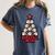Baseball Christmas Tree Proud Baseball Mom Tee Women's Comfort Colors T-Shirt Moss