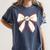 Baseball Coquette Bow Cute Baseball Game Women's Comfort Colors T-Shirt Moss Baseball Coquette Bow Cute Baseball Game Women's Comfort Colors T-Shirt Moss