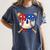Baseball Drip American Flag Home Plate 4th Of July Patriotic Women's Comfort Colors T-Shirt Moss Baseball Drip American Flag Home Plate 4th Of July Patriotic Women's Comfort Colors T-Shirt Moss