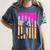 Baseball Drip Bat Boys Ice Cream American Flag 4th Of July Women's Comfort Colors T-Shirt Moss