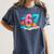 Baseball Drip Ice Cream 67 Graffiti Splash Melt Women's Comfort Colors T-Shirt Moss