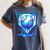 Baseball Drip Ice Cream Blue Glow Melt Ball Graphic Women's Comfort Colors T-Shirt Moss Baseball Drip Ice Cream Blue Glow Melt Ball Graphic Women's Comfort Colors T-Shirt Moss