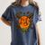 Baseball Drip Ice Cream Dripping Blaze Hunter Orange Camo Women's Comfort Colors T-Shirt Moss