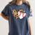 Baseball Heart Leopard Heart Sport Baseball Mom Women's Comfort Colors T-Shirt Moss