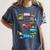 Baseball Ice Cream Drip Vehicles Youth Baseball Drip Women's Comfort Colors T-Shirt Moss
