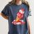 Baseball Ice Cream Drip Youth Strawberry Baseball Red Women's Comfort Colors T-Shirt Moss