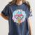Baseball Ice Cream Heart Sunglasses Youth Boys Valentine Women's Comfort Colors T-Shirt Moss