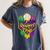 Baseball Ice Cream Respect The Drip Mardi Gras Carnival Boys Women's Comfort Colors T-Shirt Moss Baseball Ice Cream Respect The Drip Mardi Gras Carnival Boys Women's Comfort Colors T-Shirt Moss