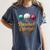 Baseball Lifestyle Drip Women's Comfort Colors T-Shirt Moss