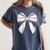 Baseball Mom Coquette Bow Baseball Mama Women's Comfort Colors T-Shirt Moss