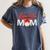 Baseball Mom Coquette Pink Bow Baseball Mama Premium Women's Comfort Colors T-Shirt Moss