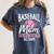 Baseball Mom Baseball Gloves Bat Baseball Player Women's Comfort Colors T-Shirt Moss