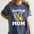 Baseball Mom Leopard Heart Matching Family Women's Comfort Colors T-Shirt Moss