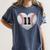 Baseball Number 11 Distressed Heart For Baseball Moms Women's Comfort Colors T-Shirt Moss Baseball Number 11 Distressed Heart For Baseball Moms Women's Comfort Colors T-Shirt Moss