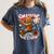 Baseball Player Christmas Gingerbread Smashing Through Snow Women's Comfort Colors T-Shirt Moss