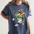 Baseball Player Mardi Gras Alligator Carnival Costume Beads Women's Comfort Colors T-Shirt Moss