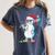 Baseball Snowman Drip Cool Christmas Men Boys Girls Women's Comfort Colors T-Shirt Moss