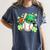 Baseball St Patricks Day Lucky Baseball Player Shamrock Women's Comfort Colors T-Shirt Moss