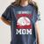 Beware Serious Baseball Mom Game Cheerleading Family Women's Comfort Colors T-Shirt Moss