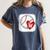 Bleached Custom Baseball Mom Number 55 Heart For Mom Women's Comfort Colors T-Shirt Moss