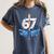 Blue Camo Baseball 67 Six Seven Camo Ice Cream Drip Boy Teen Women's Comfort Colors T-Shirt Moss