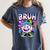 Bruh Baseball Drip Boys Youth Ice Cream Dripping Baseball Women's Comfort Colors T-Shirt Moss Bruh Baseball Drip Boys Youth Ice Cream Dripping Baseball Women's Comfort Colors T-Shirt Moss