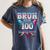 Bruh It's My 100 Days Of School Baseball Ice Cream Drip Boys Women's Comfort Colors T-Shirt Moss