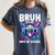 Bruh It's My 67 33 Days Of School Baseball 100 Days Smarter Women's Comfort Colors T-Shirt Moss Bruh It's My 67 33 Days Of School Baseball 100 Days Smarter Women's Comfort Colors T-Shirt Moss