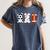 Bunny Football Baseball Sport Easter Day Women's Comfort Colors T-Shirt Moss
