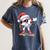 Christmas Baseball Ice Cream Dripping Santa Baseball Drip Women's Comfort Colors T-Shirt Moss Christmas Baseball Ice Cream Dripping Santa Baseball Drip Women's Comfort Colors T-Shirt Moss