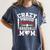 Crazy Proud Always Loud Baseball Mom Mother's Day Women's Comfort Colors T-Shirt Moss