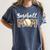 Cute Baseball Mom Leopard Print Mom For Mother's Day Women's Comfort Colors T-Shirt Moss