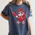 Drippy Baseball Mascot Valentine Heart Glasses Cartoon Women's Comfort Colors T-Shirt Moss