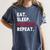 Eat Sleep Baseball Repeat Baseball Player Women's Comfort Colors T-Shirt Moss