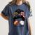 Football Mom Baseball Mom Of Both Messy Bun Mother's Day Premium Tri-Blend Women's Comfort Colors T-Shirt Moss