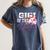 Gigi Rookie Of Year 1st Birthday Baseball Theme Matching Women's Comfort Colors T-Shirt Moss