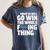 Might As Well Go Win The Whole Thing Baseball Apparel Women's Comfort Colors T-Shirt Moss