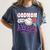 GodMom Rookie Of Year 1st Birthday Baseball Theme Matching Women's Comfort Colors T-Shirt Moss
