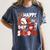 Happy 100 Days Of School Baseball Football PE Teacher Women's Comfort Colors T-Shirt Moss