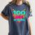 Happy 100 Days Of School Costume Baseball Drip Ice Cream Women's Comfort Colors T-Shirt Moss