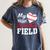My Heart Is On That Field Baseball Player Baseball Mom Women's Comfort Colors T-Shirt Moss My Heart Is On That Field Baseball Player Baseball Mom Women's Comfort Colors T-Shirt Moss