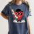 Heart Playing Baseball Valentine Baseball Women's Comfort Colors T-Shirt Moss Heart Playing Baseball Valentine Baseball Women's Comfort Colors T-Shirt Moss