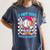 I Hit 100 Days Of School Baseball Ice Cream Drip Women's Comfort Colors T-Shirt Moss