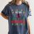 Ho Ho Homerun Xmas Sports Player Baseball Ugly Christmas Women's Comfort Colors T-Shirt Moss