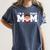 I'm A Proud Mom Football Baseball Mom Women's Comfort Colors T-Shirt Moss