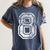 Jersey Number 8 Eight T-Shirt Football Number Baseball Mom Women's Comfort Colors T-Shirt Moss
