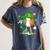 Kids Boys St Patricks Day Irish Flag Kids Baseball Ice Cream Drip Women's Comfort Colors T-Shirt Moss